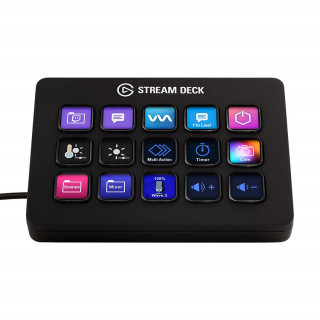 CORSAIR ELGATO STREAM DECK MK.2, 15 prispôsobiteľná LCD klávesnica, čierna PC