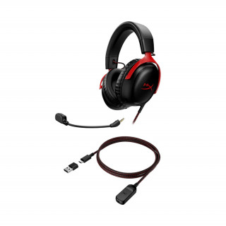 HyperX Cloud III - Gaming slúchadlo (Red-Black) (727A9AA) PC