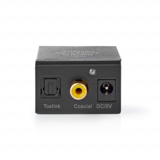 Nedis ACON2510BK digitálno-analógový konvertor, digitálny koaxiálny RCA vstup - 2x RCA výstup PC
