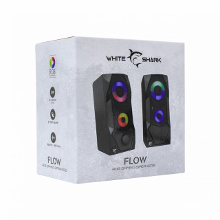 WHITE SHARK FLOW RGB reproduktor, 2.0, 6W, RGB LED PC
