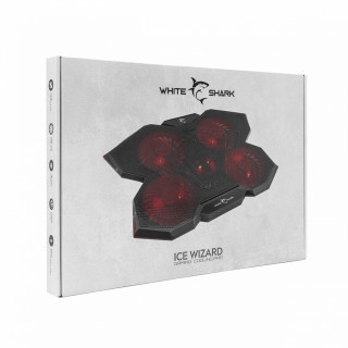 WHITE SHARK GCP-29 ICE WIZARD Chladič na notebook, 4 ventilátory, 17,3" PC