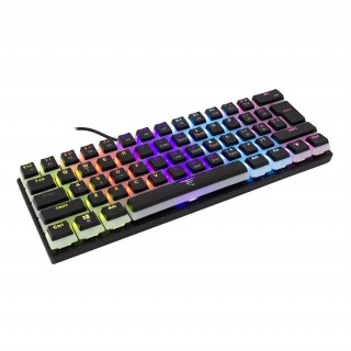 WHITE SHARK GK-2202B/R-US ASHIKO anglická 60% čierna mechanická (červený spínač) herná klávesnica PC