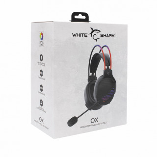 WHITE SHARK OX RGB herné slúchadlá s mikrofónom PC