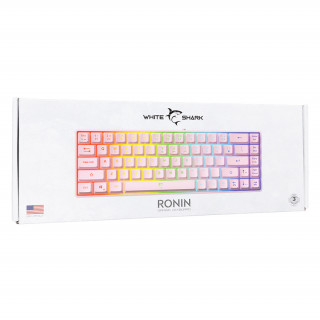 WHITE SHARK RONIN-P WS GK-2201P-US herná klávesnica, 68 kláves ružová (anglická) PC