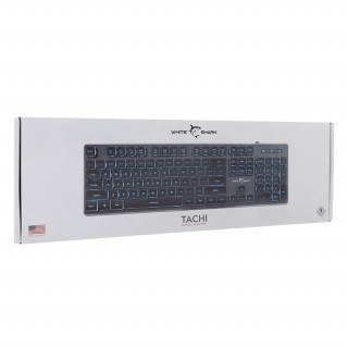 WHITE SHARK TACHI-B/US WS GK-003141B-US herná klávesnica, 104 kláves čierna (anglická) PC