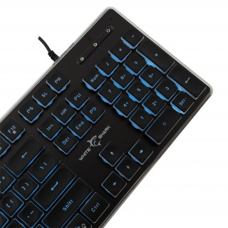 WHITE SHARK TACHI-B/US WS GK-003141B-US herná klávesnica, 104 kláves čierna (anglická) PC