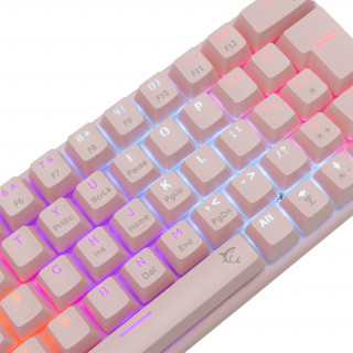 WHITE SHARK W029928 WAKIZASHI-P/BL-US ružová mechanická herná klávesnica, modré spínače (anglická) PC