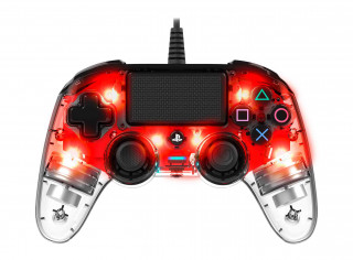 Nacon Wired Compact Controller (Illuminated) - ps4hwnaconwicccred PS4