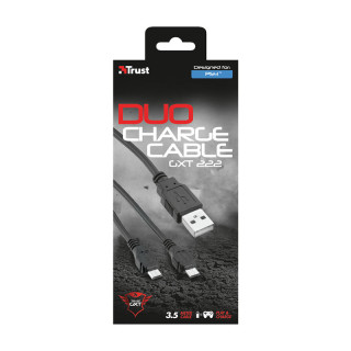 Trust 20165 GXT 222 Duo Charge & Play Cable for PS4 PS4