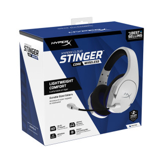 HyperX Cloud Stinger Core - Wireless Gaming Headset (bielo-modrá) (4P5J1AA) PS5