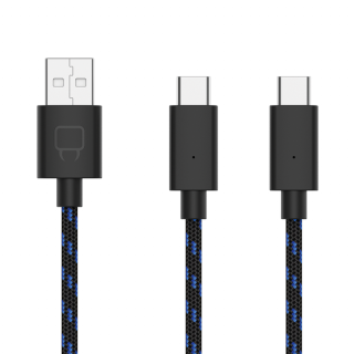 Venom VS5002 Dual Play & Charge USB Type-C nabíjací kábel, 3m PS5