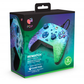 PDP Officially Licensed Rematch Ovládač - Glitch Green (Xbox One/Xbox Series X/S) Xbox Series