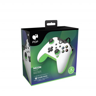 PDP Xbox Series X/S drôtový herný ovládač - Neon White (Xbox Series X/S) Xbox Series